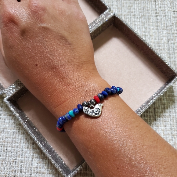 Carolyn Pollack Jewelry - Carolyn Pollack Relios Lapis Beaded Bracelet